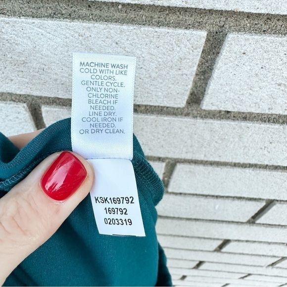 NWT J. Jill Ponte Persian Blue Zip Hem Pencil Midi Skirt - Picture 7 of 10